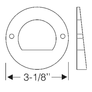 1950 Cadillac Restoration Parts Back-Up Light Mounting Bracket Seat - 06-022P