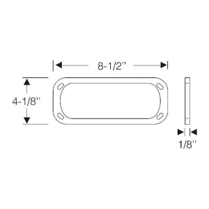 1955 Cadillac Restoration Parts Fog Lamp Lens Gasket - Part #06-029P