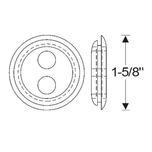 1950-53 Buick Restoration Parts Firewall Grommet - For Windshield Washer Hose - Part #06-031G