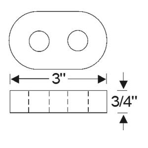 1951-53 Buick Restoration Parts Heater Control Valve Seal - Part #06-034G