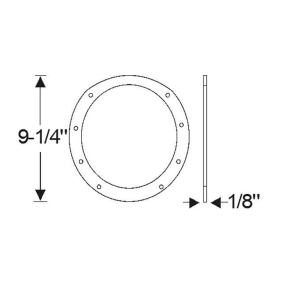 1955 Buick Restoration Parts Headlight to Fender Gasket - Part #06-035P