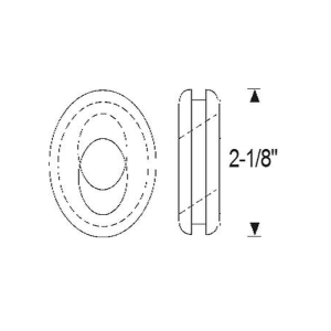 1954-55 Buick Restoration Parts Under Seat Heater Grommet - Part #06-036G