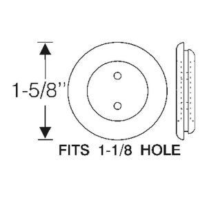 1954-56 Buick Restoration Parts Firewall Grommet - For Oil Pressure & Temperature Line - Part #06-038G