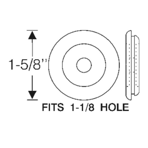 1954-56 Buick Restoration Parts Firewall Grommet - For Speedometer Cable - Part #06-039G