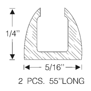 1955-57 Buick Restoration Parts Taillight Body to Fender Seal - Part #06-041P