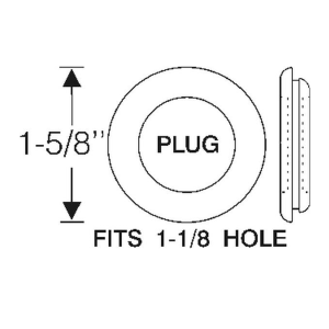 1954-56 Buick Restoration Parts Cowl Hole Plug - Part #06-042G