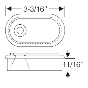 1954-56 Buick Restoration Parts Firewall Grommet - For Main Wiring Harness - Part #06-043G