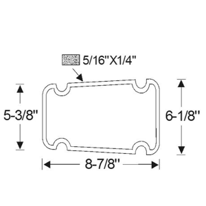 1958 Buick Restoration Parts Taillight Lens Pads - Part #06-044P.