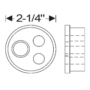1937-49 Buick Restoration Parts Firewall Grommet - For Main Wiring Harness - Part #06-045G