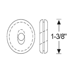 1939-49 Buick Restoration Parts Speedometer Cable Through Firewall Grommet - Part #06-046G