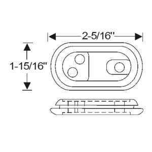1949 Buick Restoration Parts Speedometer Cable & Windshield Washer Lines Through Firewall Grommet - Part #06-049G