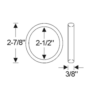 1953-54 Buick Restoration Parts Parking Light Lens Gasket - Part #06-049P.