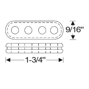 1953 Buick Restoration Parts Spark Plug Wire Grommet - Part #06-050G.