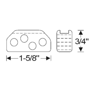 1953 Buick Restoration Parts Spark Plug Wire Grommet - Part #06-051G
