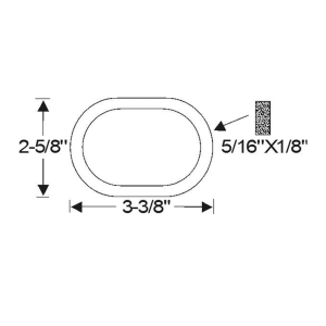 1953-54 Buick Restoration Parts Parking Light Lens Gasket - Part #06-050P