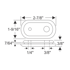 1960 Buick Restoration Parts Firewall Grommet - For Heater Control Wiring - Part #06-053G