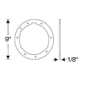 1941-49 Buick Restoration Parts Headlight Housing to Fender Gasket - Part #06-054P