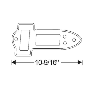 1941-49 Buick Restoration Parts Taillight Mounting Pads - Part #06-055P