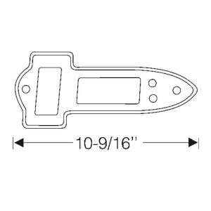 1941-49 Buick Restoration Parts Taillight Mounting Pads - Part #06-056P