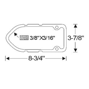 1949 Buick Restoration Parts Taillight Lens Gasket - Part #06-058P