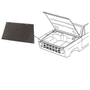 1966-77 Ford Bronco Restoration Parts Headlight Splash Shield Kit - Part #06-103M