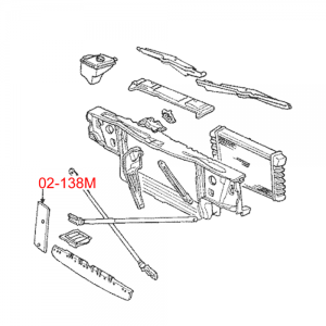 1982-92 Cadillac Restoration Parts Radiator Side Air Baffle - Part #02-138M