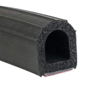 Ribbed Hollow Bulb Weatherstrip - 1" x 7/8"