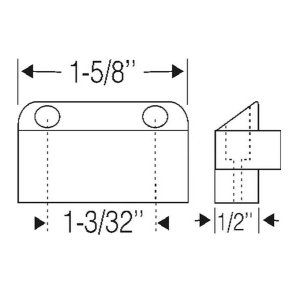 1958 Chevy Wagon Restoration Parts Tailgate Bumpers - Part #17-013B