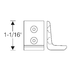 1958-68 Buick, Chevy, Oldsmobile & Pontiac Wagon Restoration Parts Tailgate Bumper - Part #17-014B