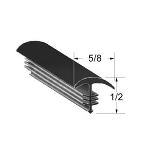 Universal Glass Molding - 1/2" X 5/8" - Part #41-018-RL