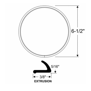1958 Buick Cadillac Chevy Oldsmobile & Pontiac Restoration Parts Headlight Gasket Kit - Part #06-003X