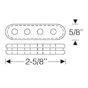 1952-62 Cadillac Restoration Parts Spark Plug Wire Spacer - Part #06-011X.