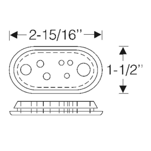 1950-58 Cadillac Restoration Parts Windshield Wiper, Vacuum & Antenna Lines Through Firewall Grommet - Part #06-012G