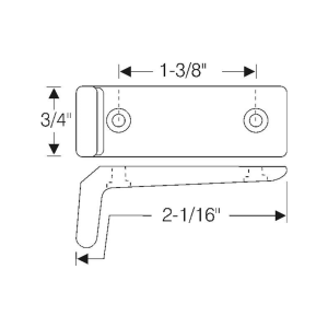 1958-67 Buick, Chevy, Oldsmobile & Pontiac Wagon Restoration Parts Tailgate Bumper - Part #17-015B