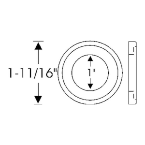 1941-53 Cadillac Restoration Parts Radio Antenna Pad - Part #06-030P