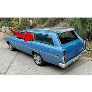 1966-71 Ford & Mercury Wagon Restoration Parts Quarter Window Seal - 10-533X.