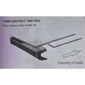 1960-63 Ford, Lincoln & Mercury Restoration Parts Trunk Seal #C0MB-6443720-C