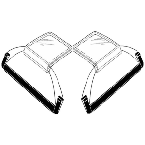 1981-88 Ford Mustang Restoration Parts T-Top Seal Kit - Part #11-322R.