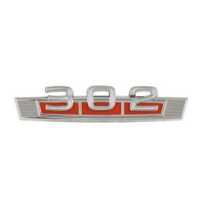 Front Fender Emblem "302" - Red