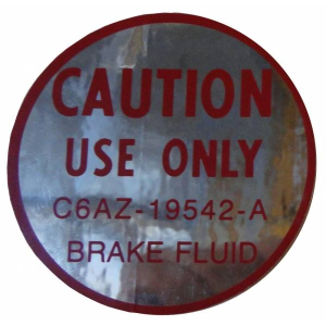 Disc Brake Master Cylinder Decal