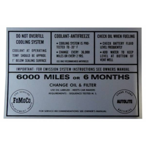 Service Specification Decal