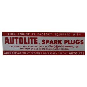 Autolite Spark Plug Air Cleaner Decal