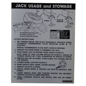 Jack Instructions Decal