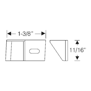 1954-56 Buick & Cadillac Restoration Parts Roof Rail At Quarter Window Seal - 10-003X.
