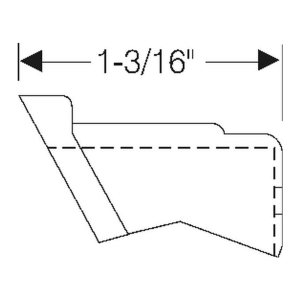 1961-62 Buick Cadillac Chevy Oldsmobile & Pontiac Restoration Parts Bumper - In Front Vent Window Frame - Part #10-007B.
