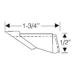 1961-62 Buick Cadillac Chevy Oldsmobile & Pontiac Restoration Parts Bumper - In Front Vent Window Frame - Part #10-008B.