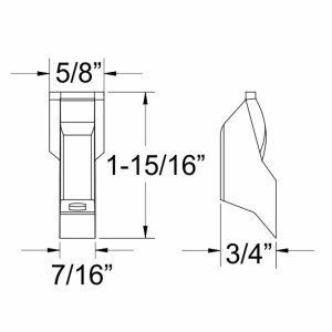1963-64 Buick, Cadillac, Oldsmobile & Pontiac Restoration Parts Bumper - In Vent Window Frame - Part #10-018B.