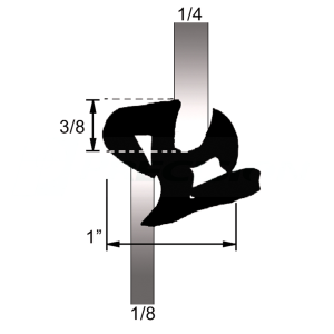 Windshield, Rear Window & Fixed Glass Seals Windshield / Rear Window / Fixed Glass Seal - 38-008W.