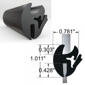 Windshield, Rear Window & Fixed Glass Seals Windshield / Rear Window / Fixed Glass Seal - 38-003W