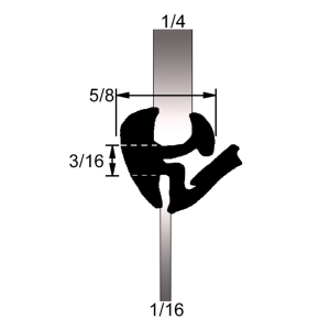 Windshield, Rear Window & Fixed Glass Seals Windshield / Rear Window / Fixed Glass Seal - 38-009W.